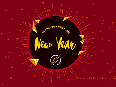 Happy New Year flyer new year social media creative wallpaper