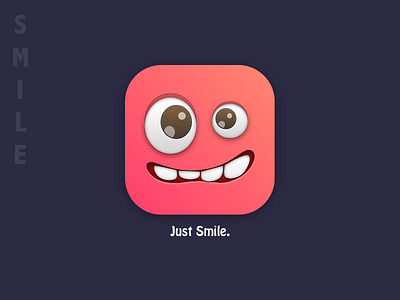 Smile icon logo sketch ui
