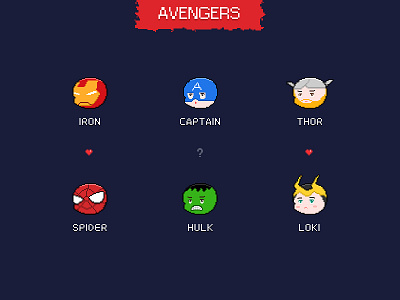 Avengers avengers flat icon photoshop pixel