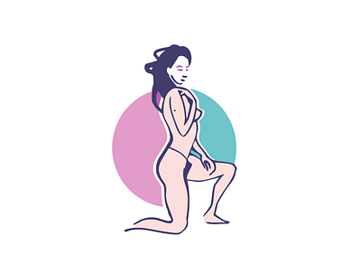 Nude Girl character design draw erotica figuredrawing girl human illustration nude sketch vector woman