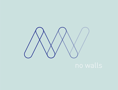 no walls logo branding design graphic design logo typography