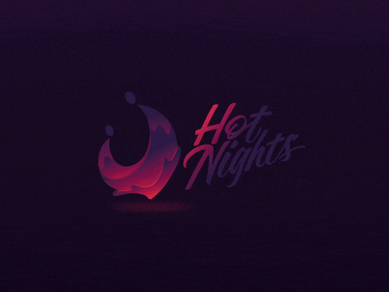 Hot Nights short Logo for Latina Dancing Festival dancing design illustration logo logo mark logos logotype love lovers
