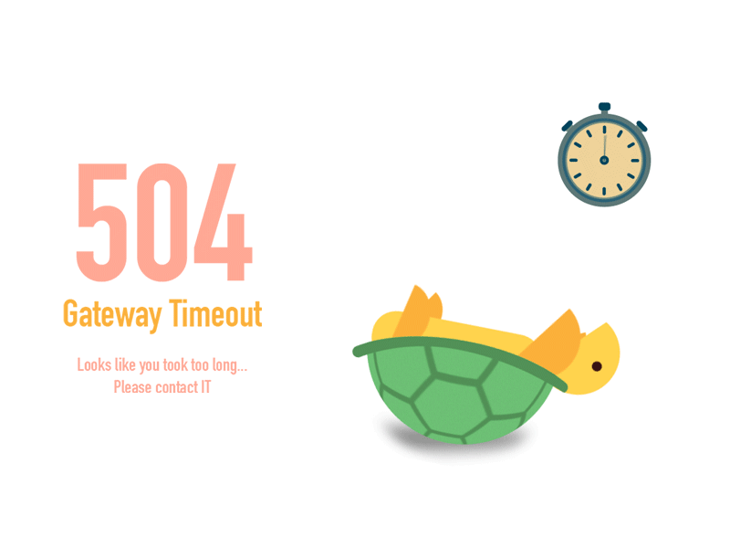 Gateway Timeout Designs Themes Templates And Downloadable Graphic 