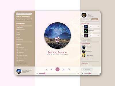 Daily UI Challenge 009 - Music Player