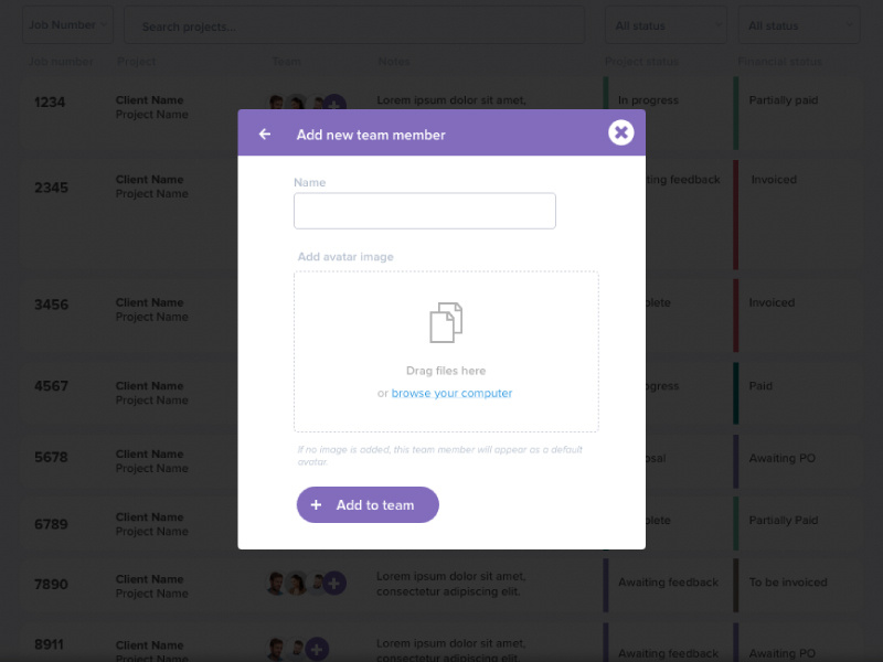 Daily UI Challenge 016 - Pop-up / Overlay user interface upload ui popups pop-up popup overlays overlay interface design daily ui challenge dailyuichallenge daily ui 016 dailyui016 daily ui dailyui browse add new add 16 016