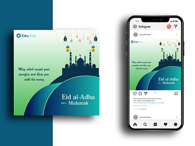 Eid al-adha Social media post Design.