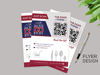 Create a d c spot flyer design