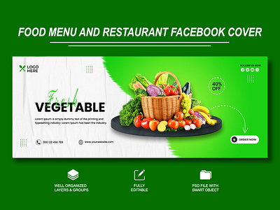 Food menu & restaurant social media post design