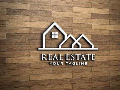 Minimal Real Estate Logo, Property Logo, Mortgage Logo Design