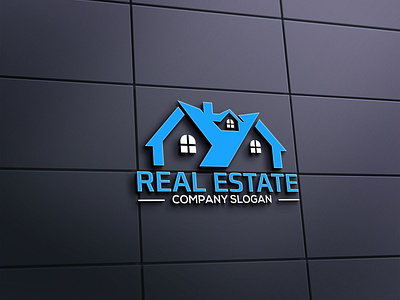 Simple Real Estate Logo, Property Logo, Mortgage Logo, Home Logo
