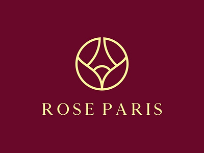 Rose Paris 2020 logo logo design luxury logo negative space parfume paris rose