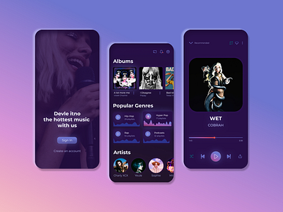 Music App Fleer - UI Design