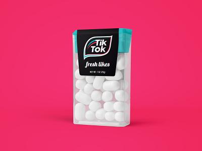 Tik Tok brand breath clean engagement facebook followers fresh funny gum instagram likes mint package design packaging rebrand social social media tic tac tiktok