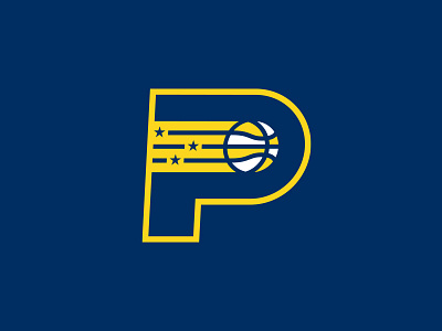 Indiana Pacers basketball branding indiana indianapolis logo monogram nba p pacers rebrand sports stars