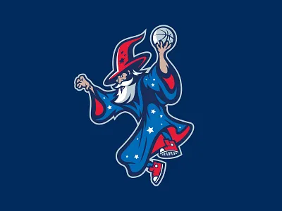 Washington Wizards basketball beard characters dc hat logo magic mascot nba rebrand robe sneakers spell sports stars w washington wizard wizards