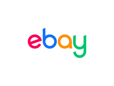 eBay alphabet buy colorful custom ebay letters logo marketplace rebrand redesign redo san serif sell tech type typography ui