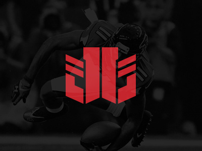 Julio Jones logo athlete brand falcons football identity julio jones logo nfl player sports sports branding sports logo