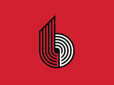 Portland Trailblazers b basketball blazers branding icon logo nba portland sports trailblazers