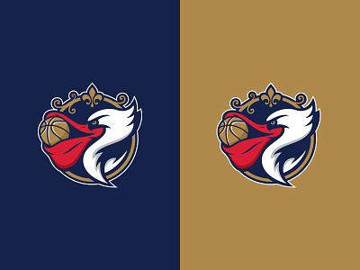 New Orleans Pelicans basketball bird branding crown logo nba new orleans pelican pelicans sports