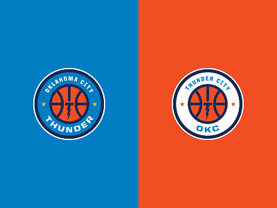 Oklahoma City Thunder basketball branding lightning logo nba okc oklahoma city roundel sports thunder