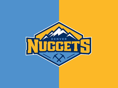 Denver Nuggets basketball branding denver gold logo miner mountains nba nuggets sports
