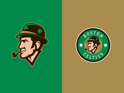 Boston Celtics basketball boston branding celtics clover irish logo luck nba sports