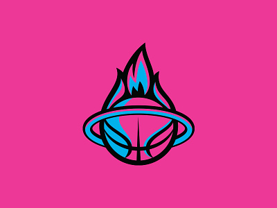 Miami Heat basketball branding fire flame heat logo miami miami vice nba sports