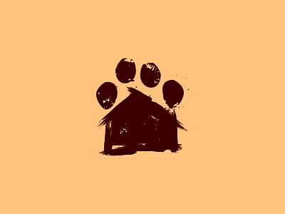 Dog House animal brand design dog dog house house idea illustration logo paw