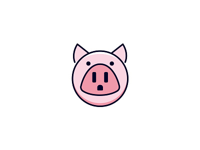 Pig + Outlet clever designlogo electricity farm farmanimal farmhouse nose outlet pig piglet pignose pink plug power poweroutlet simple smart
