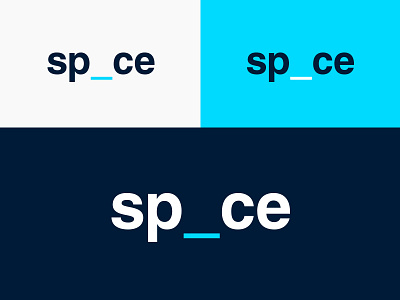 Space branding clean design font identity letters logo logotype negativespace simple space spacebar type underscore wordmark
