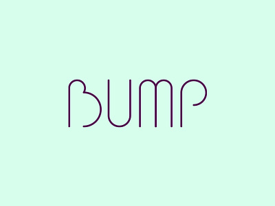 Bump baby branding bump design letters logo logotype mother pregnancy pregnant simple type wordmark