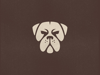 Dog animal animallogo bark bulldog dog dogface doglogo expression face growl heroic logo mascot negativespace puppy stoic