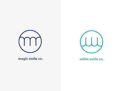 Complete Smile Co. branding circle clean dental dentist emblem identity logo magic monogram orthodontist simple smile sophisticated teeth tooth w whitening