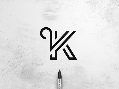 2K 2k alphabet followers font handlettering handwritten instagram k lettering linework logo logomark logoprocess marker monogram monograms numbers two thousand type