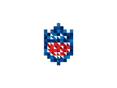 NFL Pixelated abstract app cube cubism digital dpi football geometric league low res mobile mosaic nfl pixel pixels shield square ui ux web