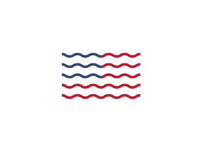 American Water Co. america company country flag lines linework ocean patriotic pledge pride ripples simple stripes united united states usa water wave waves wavy