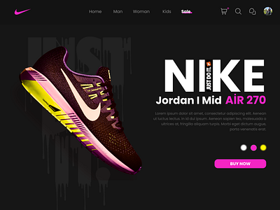 Nike Sale Web Design - UI