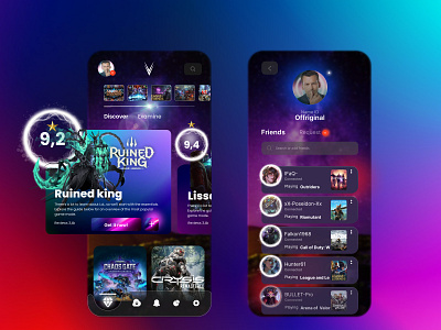 Game mobile app- UI