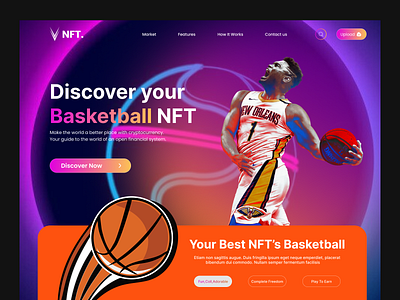 Nft Market Web Design-UI design graphic design ui ux web web design