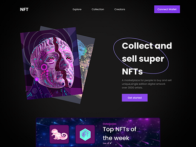 NFT Market Web-UI app design graphic design ui ux web