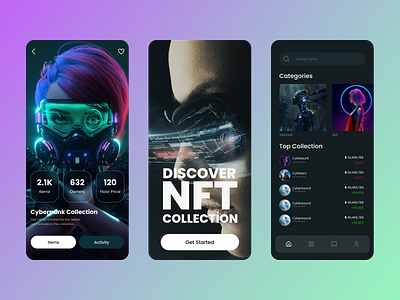 NFT Market Mobile App- UI