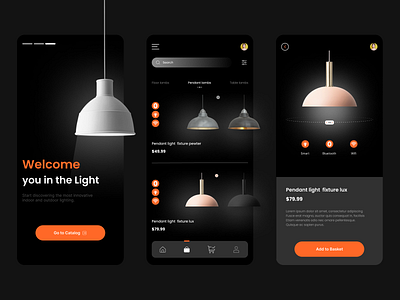 Chandelier Purchase Mobile App - UI