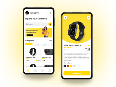 Electronic Market Mobile App UI- UX