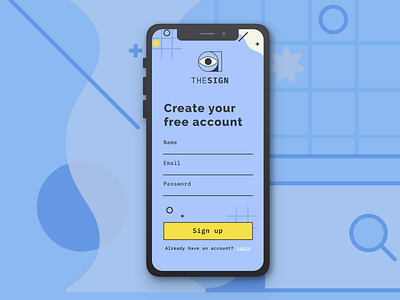 Daily UI Challenge 001 | Sign up