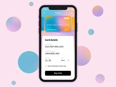 Daily UI Challenge 002 | Credit card payment app checkout creditcard dailyui dailyui002 dailyuichallenge illustration mobile