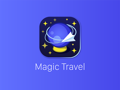 Daily UI Challenge 005 | App Icon app appicon dailyui dailyui005 dailyuichallenge design icon icons illustration launch magic mobile sphere travel