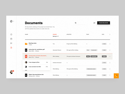 Construction Documents clean cloud storage construction crm dash dashboard data table doc documents documents manager interface notification product design saas simple storage ui ux web application