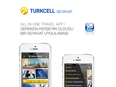 Turkcell Seyahat app ios iphone mobile travel turkcell ui ux