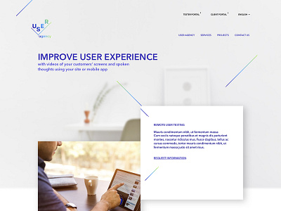 User Agency Homepage