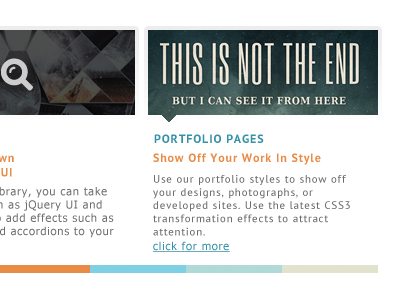 Portfolio Pages Box ui web design